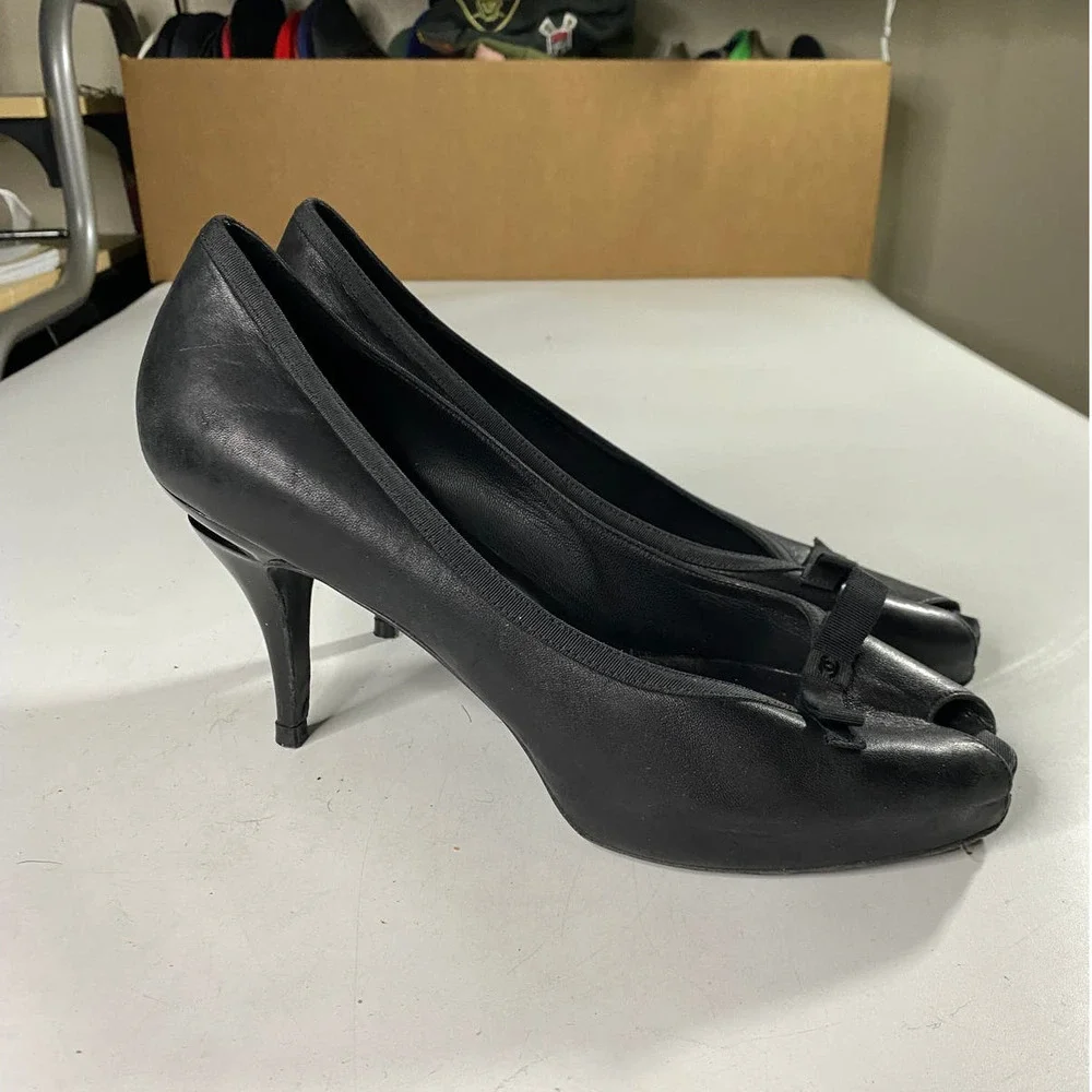 Chanel Interlocking CC LOGO Lambskin Pumps Women's 41 Women's 9.5